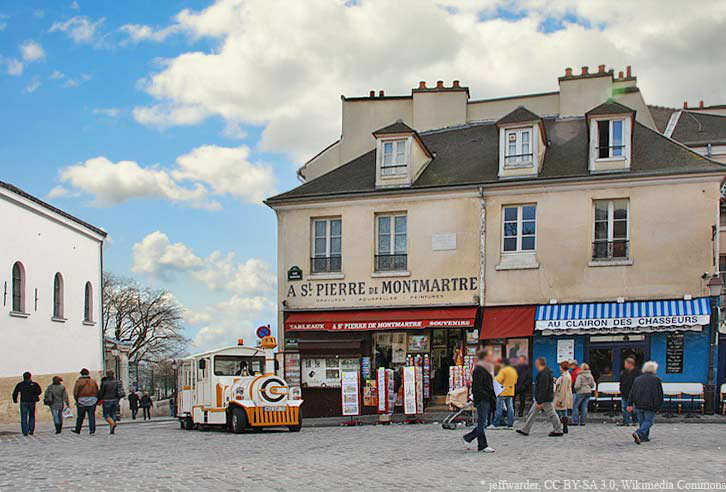 Kleiner Zug Montmartre Paris